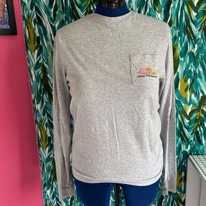 Vineyard Vines Heather Gray Thanksgiving Logo T-Shirt